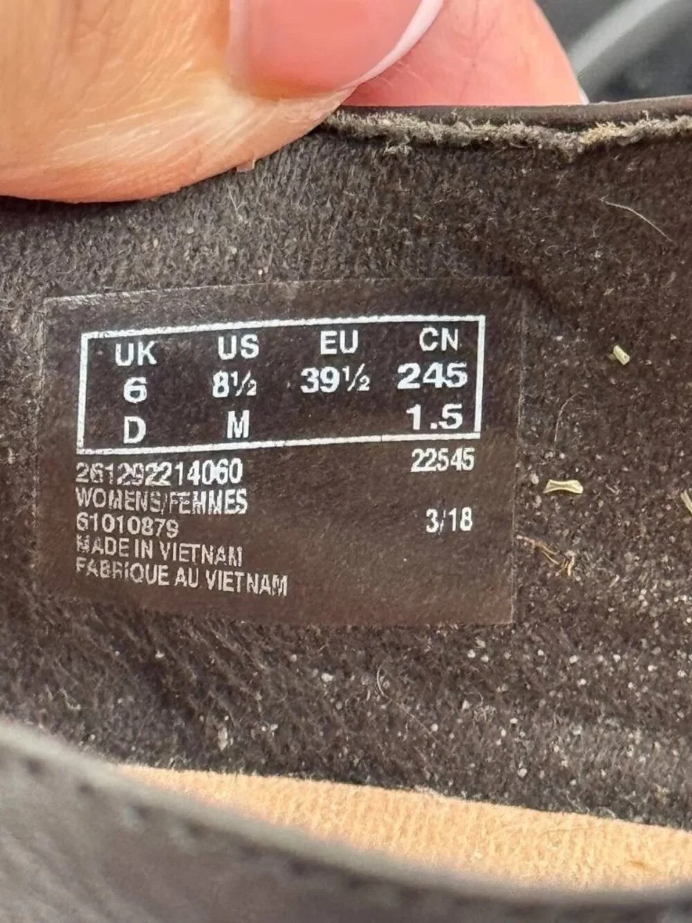 Clarks Emslie Lulin Women’s Hook & Loop Pump Heels – Black Leather – Size 8.5